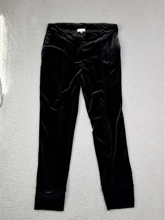 Anatomie Pants - Anatomie Stretch Velvet Slim Leg Black Pants Women's L (34x29) High Rise